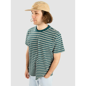 Globe Stray Striped T-Shirt night green Gr. L