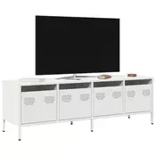 TV ormarić bijeli 135x39x43,5 cm hladno valjani čelik