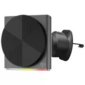 Magnetno automobilsko držalo Proove Neostorm (WHNS15002003) s bežicnim punjenjem Qi2, 15W, RGB, aluminij - grey