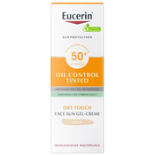 Eucerin Sun Oil Control Dry Touch obarvan kremni gel Light – ZF 50+, 50 ML