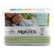 MOLTEX pelene Pure & Nature Newborn, 2-4 kg, 22 komada