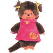 Plišana igracka Monchhichi Fluffy girl - Majmuncica, 20 cm