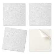 shumee Komplet vinilnih talnih ploščic z abstraktnimi valovitimi linijami 20x20x20 cm