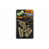 Edges Size 7 lead clip tail rubbers trans khaki (CAC478)