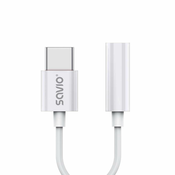 slomart savio adapter usb-c - mini jack 3,5 mm (f) ak-51