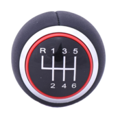 CAR 888 ACCESSORIES Audi A3 2003-2012 Ručica menjača Kozna 6 brzina crveni krug