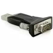 adapter DELOCK, USB 2.0 (M) na serijski port RS-232 DB9 (M)