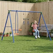 vidaXL Zunanji swing komplet večbarvno 263 x 185 x 185 cm Jeklo in PE