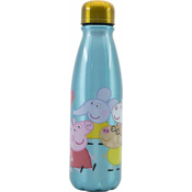 Stor Aluminijasta steklenička za pitje Peppa Pig 600 ml