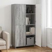 Vidaxl Visoka komoda Siva Sonoma 79 x 41 x 151 cm konstruiran les