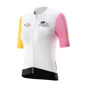 Ženska kolesarska majica Rockbros 15210005004 M s potiskom - bela