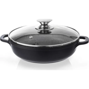 Lonac s neprianjajucom površinom Pfluon Granit sa staklenim poklopcem Orion Grande, ? 24 cm