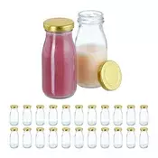 Northix 24 stekleničk za sok 150 ml s pokrovčki na navoj