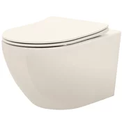 REA Carlo Mini Rimless Ecru viseča straniščna školjka