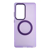 Silikonska futrola Magsafe FLURO COLOR Samsung S25 ULTRA LJUBICASTA