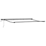 Rucni okvir tende s LED-ima Antracit 4,5 × 3,5 m Aluminij
