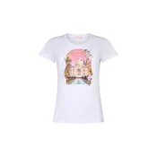 Liu Jo Majica svetlo bež / zelena / eozin / bela