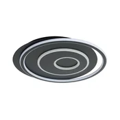 Brilagi - LED stropna svetilka IRIS z možnostjo zatemnitve LED/83W/230V 46x50 cm črna + z daljinskim upravljalnikom