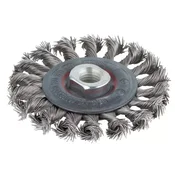 Cetka od nerdajuceg celika 100mm navoj M 14 WOLFCRAFT