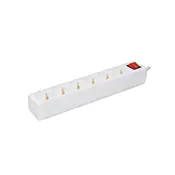 PROSTO Razvodnik sa 6 mesta 1,5m 1.5mm2 + prekidač NV6K/WH-P/1,5