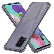 TPU gel maskica Techsuit Shockproof za Samsung Galaxy A51 - smoke black