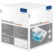 Villeroy Boch, VENTICELLO, WC komplet (viseča školjka in Soft WC deska, Slim Line), 375x560 mm, Rimless