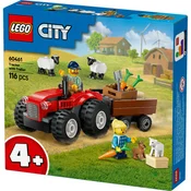 LEGO City Great Vehicles 60461 Rdeči traktor, prikolica in ovce