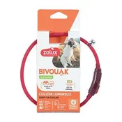Ovratnica LED majhna BIVOUAK 20-40cm USB rdeča Zolux