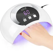 54W LED UV gel svetilka za nohte s časovnikom in LCD USB zaslonom