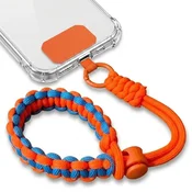GS Najlonska vrvica za telefon, 240 mm, oranžna/modra