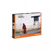 Clementoni Clementoni, 1000 kosov sestavljanke National Geographic Budisti?ni menih, Ve?barvno, (21552865)