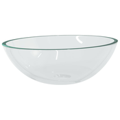 MAISON CHIC Stekleni Umivalnik - Kopalna umivalnik - Lavabo 50x37x14 cm prozoren, (21684783)