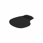 LTC Ergonomska podloga za miško s silikonom 230x190x3 mm črna