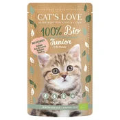 Cats Love Bio 6 x 100 g - Junior Bio-perutnina
