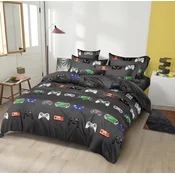 Posteljina od mikrovlakana CONSOLE crna