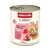 animonda ANIMONDA Carny Adult govedina, puran in kozice - mokra hrana za mačke - 800 g, (21385659)
