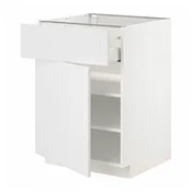 METOD / MAXIMERA Podni element s fiokom/vratima, bela/Stensund bela, 60x60 cm