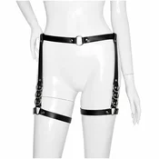 Ženski BDSM pas, nastavljiv za boke in stegna, usnjen Leder 5022 L/XL