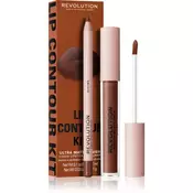 Makeup Revolution Lip Contour Kit set za ustnice odtenek D.
