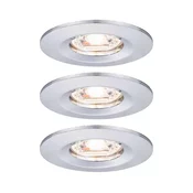Paulmann 94303 - SET 3xLED/4W IP44 Kopalniška vgradna svetilka COIN 230V