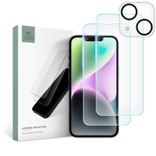 TECH-PROTECT SUPREME SET KALJENO STEKLO+STEKLO ZA KAMERO ZA IPHONE 14 PLUS CLEAR