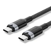 slomart Vention USB-C v USB-C 2.0 kabel, 5A, 240W, 1m, črn