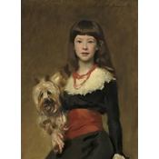 Grafika - Puzzle John Singer Sargent: Gospodična Beatrice Townsend, 1882 - 2 000 kosov
