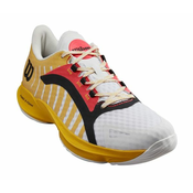 Muška obuća za padel Wilson Hurakn Pro - white/old gold/fiery coral