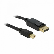 Delock kabel miniDisplayPort-DisplayPort 3m 4K 60Hz črn 82699