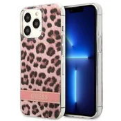 Ovitek Guess Leopard Hardcase za iPhone 13 Pro / 13 6.1, roza