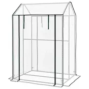 Homestar Zelenjak z dvojnimi vrati 100x80x150 cm bela