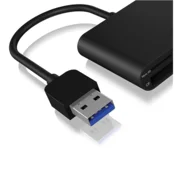 RaidSonic ICY BOX | IB-CR301-U3 USB 3.0 vanjski citac kartica | USB 3.0 Tip-A | 3 x utora za citac kartica: CF, SD, microSD