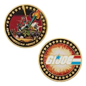 G.I. Joe pozlacen kolekcionarski novcic 60. godišnjica, 38 mm