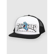 Santa Cruz X Thrasher Screaming Logo Mesh Trucker Kapa s šiltom white/black